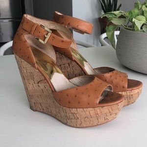 Michael Kors Ostrich Wedges
